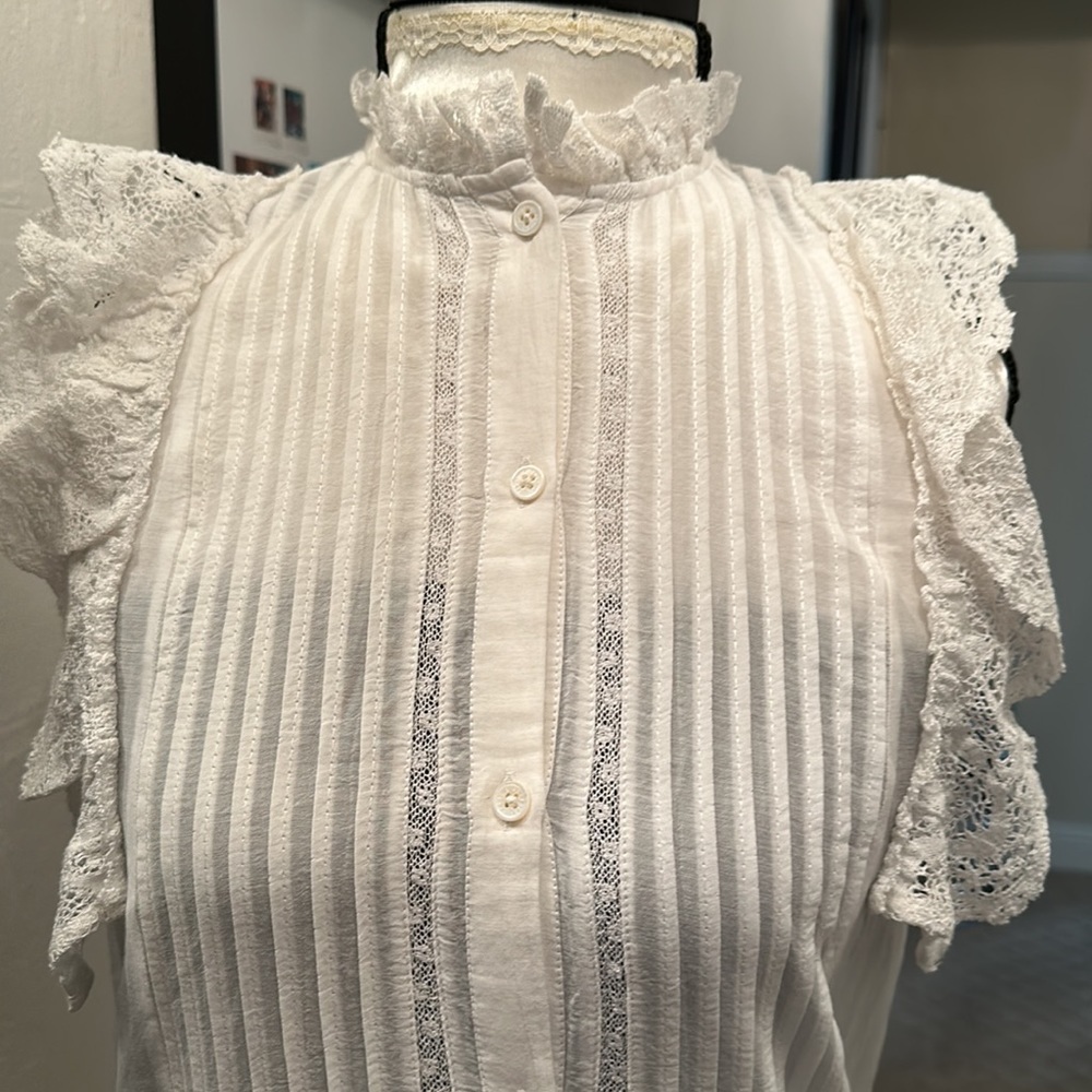 💃🏻Host Pick 💃🏻 Zadig & Voltaire Romane Cotton  White Maxi Dress, XS - Picture 4 of 11